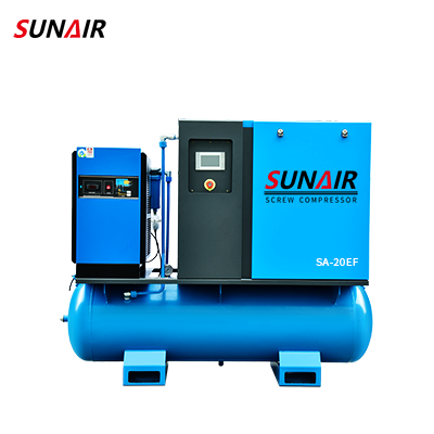 15kw 20hp Compressor with air dryer and tank system