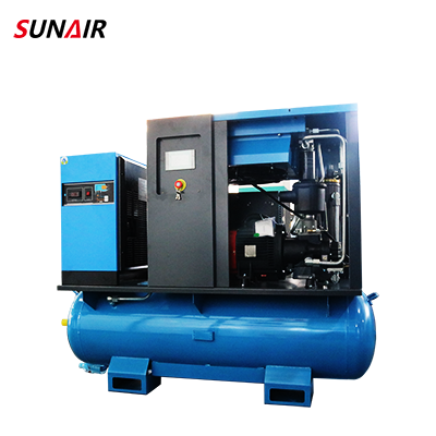 7.5kw 10hp Compressor with air dryer and tank system